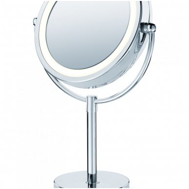 VOKIŠKI BEURER apšviečiamas kosmetinis veidrodis BS69 (BS 69)  integruotu led apšvietimu.